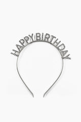 Happy Birthday Rhinestone Embellished Headband